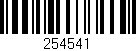 Código de barras (EAN, GTIN, SKU, ISBN): '254541'