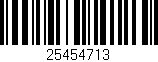 Código de barras (EAN, GTIN, SKU, ISBN): '25454713'