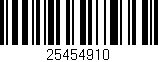 Código de barras (EAN, GTIN, SKU, ISBN): '25454910'