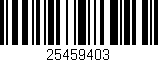 Código de barras (EAN, GTIN, SKU, ISBN): '25459403'