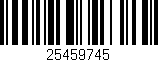 Código de barras (EAN, GTIN, SKU, ISBN): '25459745'