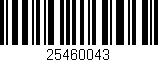 Código de barras (EAN, GTIN, SKU, ISBN): '25460043'
