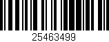 Código de barras (EAN, GTIN, SKU, ISBN): '25463499'