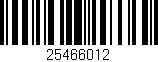 Código de barras (EAN, GTIN, SKU, ISBN): '25466012'