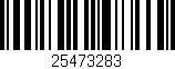 Código de barras (EAN, GTIN, SKU, ISBN): '25473283'