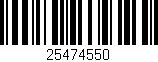 Código de barras (EAN, GTIN, SKU, ISBN): '25474550'