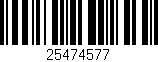 Código de barras (EAN, GTIN, SKU, ISBN): '25474577'