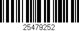 Código de barras (EAN, GTIN, SKU, ISBN): '25479252'