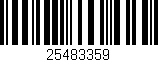 Código de barras (EAN, GTIN, SKU, ISBN): '25483359'