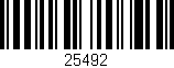 Código de barras (EAN, GTIN, SKU, ISBN): '25492'