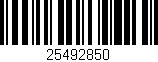 Código de barras (EAN, GTIN, SKU, ISBN): '25492850'