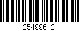 Código de barras (EAN, GTIN, SKU, ISBN): '25499612'