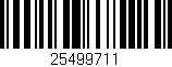Código de barras (EAN, GTIN, SKU, ISBN): '25499711'