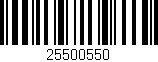 Código de barras (EAN, GTIN, SKU, ISBN): '25500550'