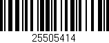Código de barras (EAN, GTIN, SKU, ISBN): '25505414'