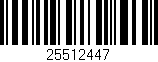 Código de barras (EAN, GTIN, SKU, ISBN): '25512447'
