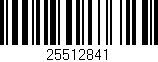 Código de barras (EAN, GTIN, SKU, ISBN): '25512841'