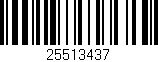Código de barras (EAN, GTIN, SKU, ISBN): '25513437'