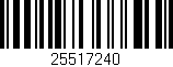 Código de barras (EAN, GTIN, SKU, ISBN): '25517240'