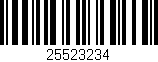 Código de barras (EAN, GTIN, SKU, ISBN): '25523234'