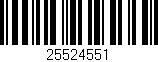 Código de barras (EAN, GTIN, SKU, ISBN): '25524551'