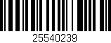 Código de barras (EAN, GTIN, SKU, ISBN): '25540239'