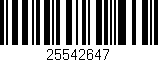 Código de barras (EAN, GTIN, SKU, ISBN): '25542647'