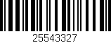 Código de barras (EAN, GTIN, SKU, ISBN): '25543327'