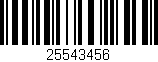 Código de barras (EAN, GTIN, SKU, ISBN): '25543456'