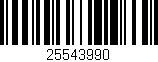 Código de barras (EAN, GTIN, SKU, ISBN): '25543990'