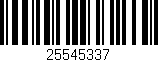 Código de barras (EAN, GTIN, SKU, ISBN): '25545337'