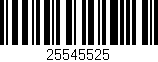 Código de barras (EAN, GTIN, SKU, ISBN): '25545525'