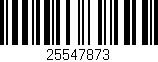 Código de barras (EAN, GTIN, SKU, ISBN): '25547873'