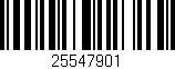 Código de barras (EAN, GTIN, SKU, ISBN): '25547901'