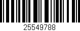 Código de barras (EAN, GTIN, SKU, ISBN): '25549788'
