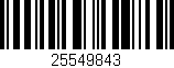 Código de barras (EAN, GTIN, SKU, ISBN): '25549843'
