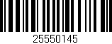 Código de barras (EAN, GTIN, SKU, ISBN): '25550145'