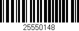 Código de barras (EAN, GTIN, SKU, ISBN): '25550148'