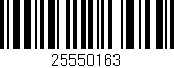 Código de barras (EAN, GTIN, SKU, ISBN): '25550163'