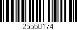 Código de barras (EAN, GTIN, SKU, ISBN): '25550174'