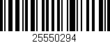 Código de barras (EAN, GTIN, SKU, ISBN): '25550294'