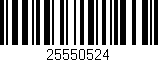 Código de barras (EAN, GTIN, SKU, ISBN): '25550524'