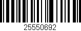 Código de barras (EAN, GTIN, SKU, ISBN): '25550692'