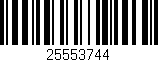 Código de barras (EAN, GTIN, SKU, ISBN): '25553744'