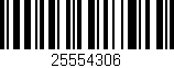 Código de barras (EAN, GTIN, SKU, ISBN): '25554306'