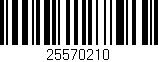 Código de barras (EAN, GTIN, SKU, ISBN): '25570210'