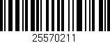 Código de barras (EAN, GTIN, SKU, ISBN): '25570211'
