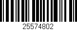 Código de barras (EAN, GTIN, SKU, ISBN): '25574802'