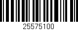 Código de barras (EAN, GTIN, SKU, ISBN): '25575100'
