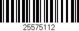 Código de barras (EAN, GTIN, SKU, ISBN): '25575112'